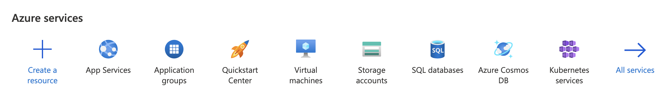Figure A.12 App Services.