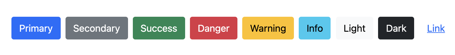 Figure 2.23 Buttons in Bootstrap.