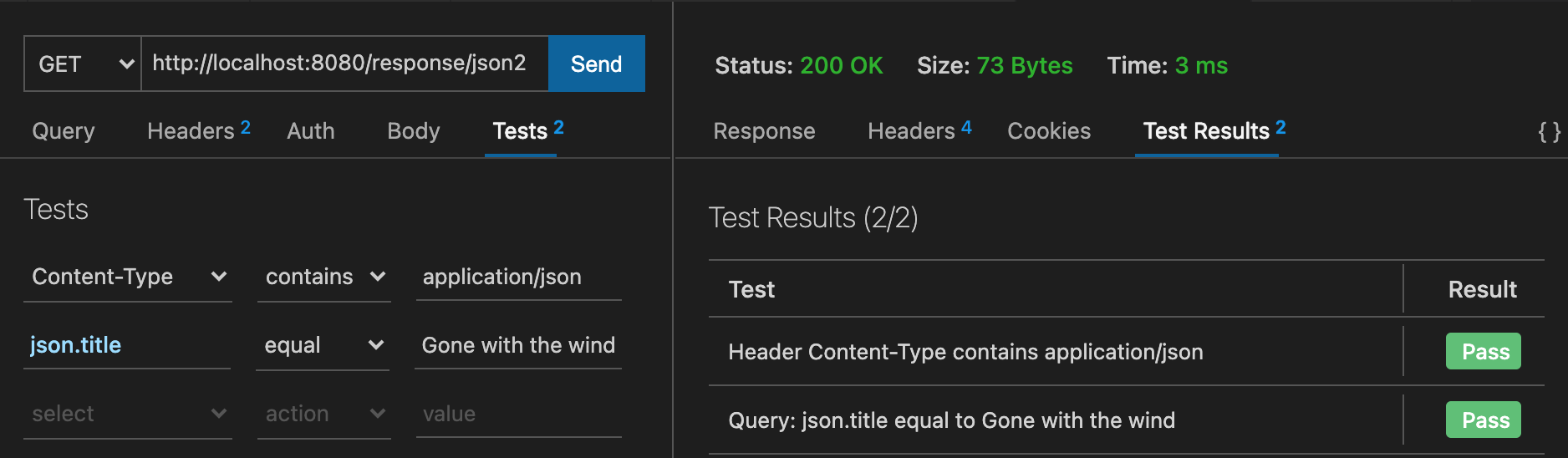 Figure 3.11 API Tests.